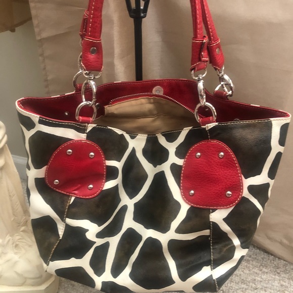 Cow fashion leather hand bag - Picture 2 of 11